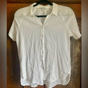 MADEWELL White SS Button Shirt